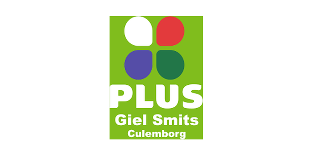 Logo PLUS Giel Smits Culemborg – partner van KerstKleedjeAan